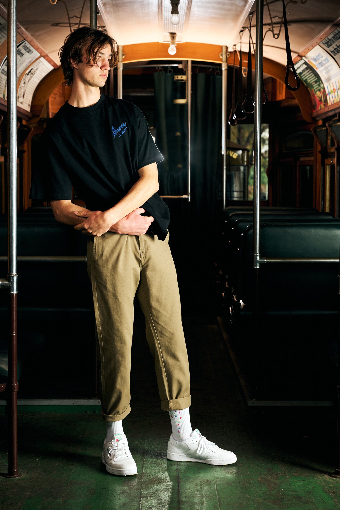 Oversized Karen t-shirt blue logo