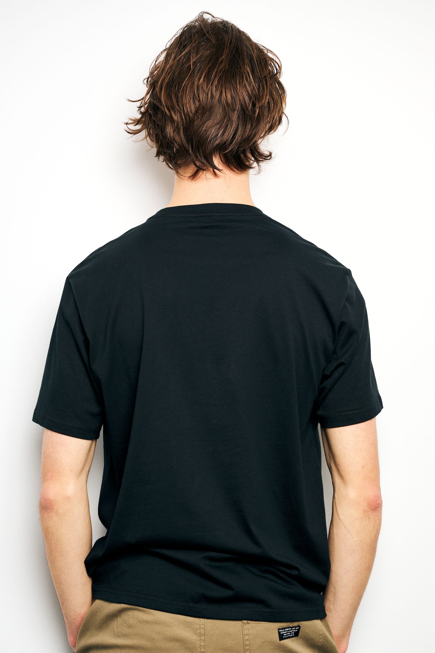 Regular fit - black t-shirt pocket logo