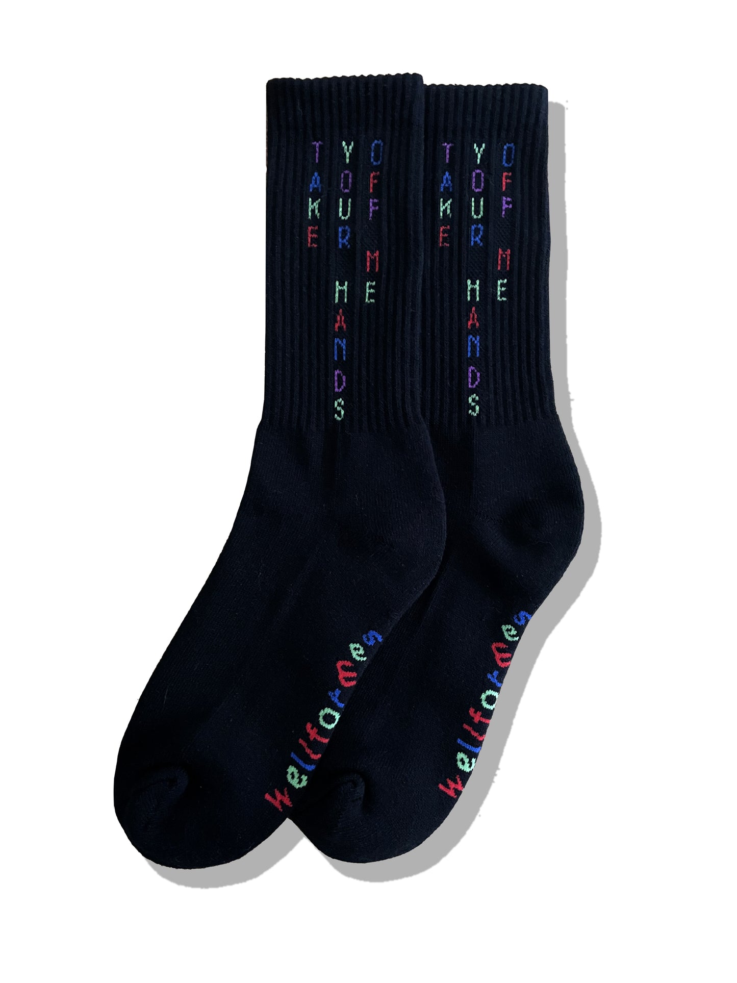 Wellformes Black Logo Sock
