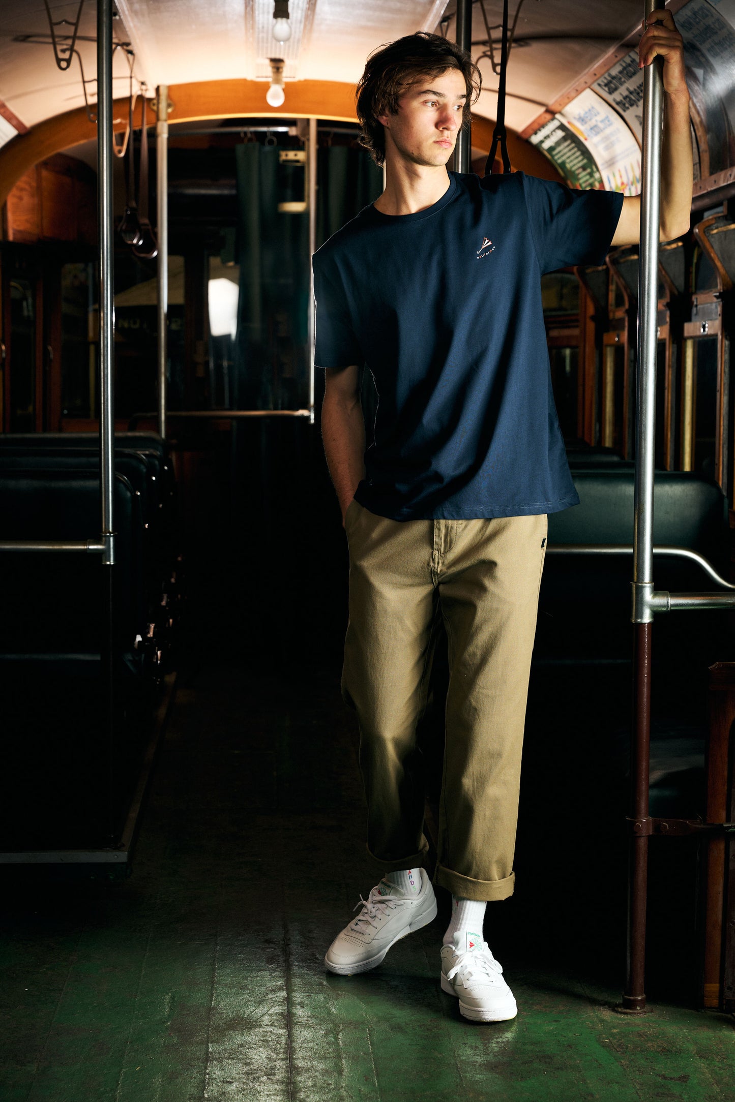 Regular fit - navy logo t-shirt