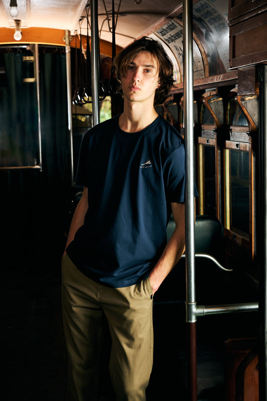 Regular fit - navy logo t-shirt