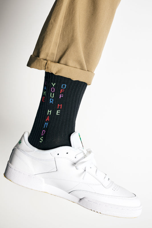 Wellformes Black Logo Sock